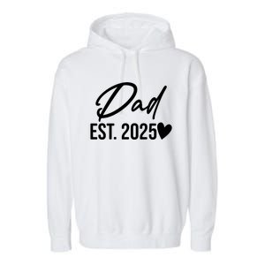 Dad Est. 2025 New Baby Garment-Dyed Fleece Hoodie