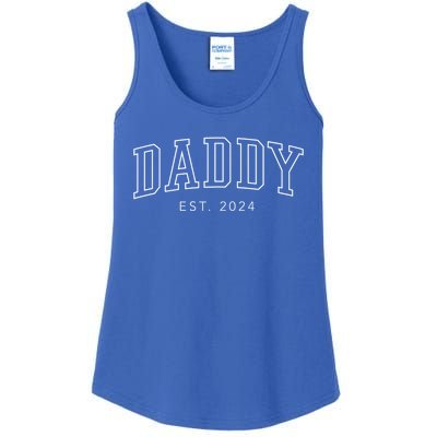 Daddy Est 2024 New Dad Fathers Day Gift Ladies Essential Tank