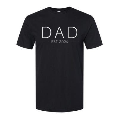 Dad Est. 2024 Promoted To Father Softstyle CVC T-Shirt