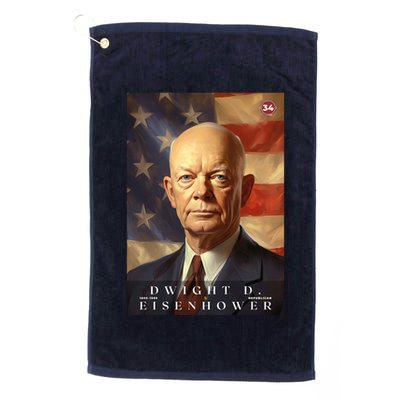 Dwight Eisenhower 34th President Of The United States Portrait Golf Towel