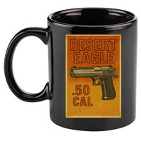 Desert Eagle 50 Cal Gun 11oz C Handle Ceramic Mug