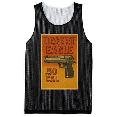 Desert Eagle 50 Cal Gun Mesh Reversible Basketball Jersey Tank
