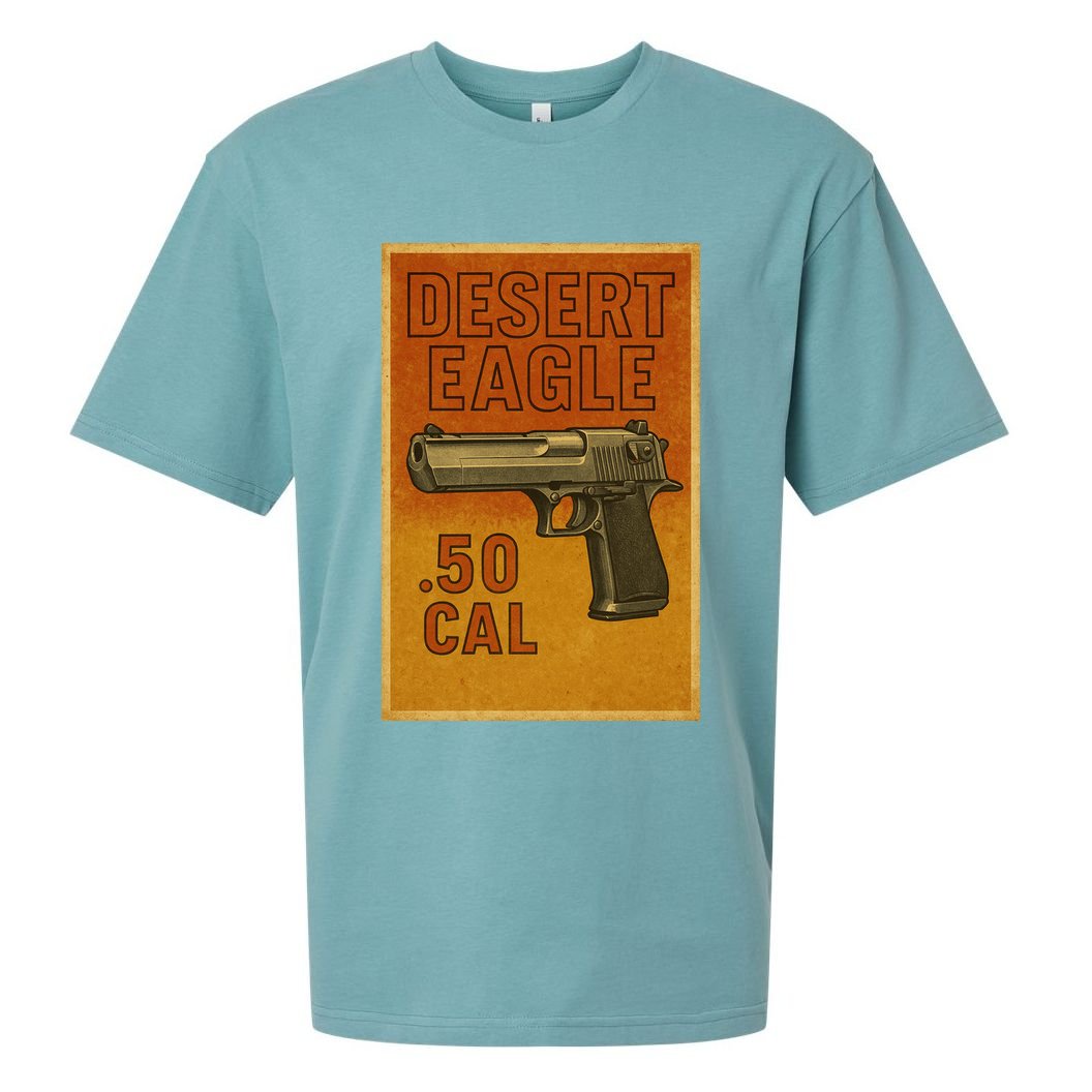 Desert Eagle 50 Cal Gun Sueded Cloud Jersey T-Shirt