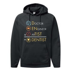 Doctor Engineer Artist Dentist Funny Dental Performance Fleece Hoodie