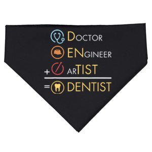 Doctor Engineer Artist Dentist Funny Dental USA-Made Doggie Bandana