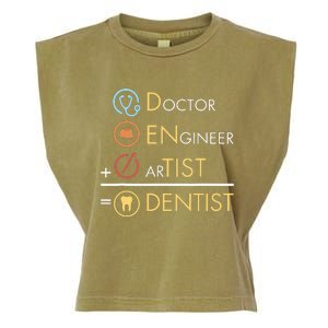 Doctor Engineer Artist Dentist Funny Dental Garment-Dyed Women's Muscle Tee