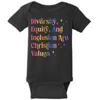 Diversity Equity And Inclusion Are Christian Values Kindness Baby Bodysuit