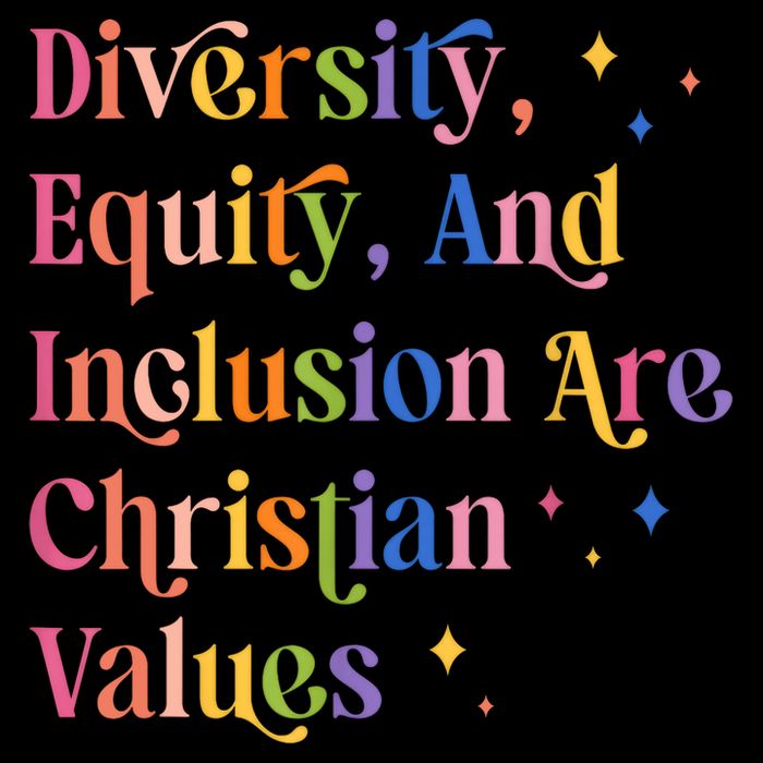 Diversity Equity And Inclusion Are Christian Values Kindness  Drawstring Bag