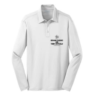 Demand Evidence And Think Critically Silk Touch Performance Long Sleeve Polo