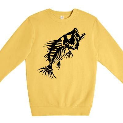 Dead Fish Skeleton X-Ray Premium Crewneck Sweatshirt