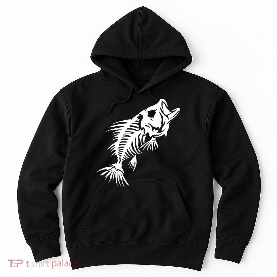 Dead Fish Skeleton X-Ray Hoodie