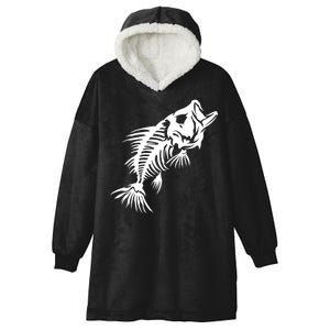 Dead Fish Skeleton X-Ray Hooded Wearable Blanket