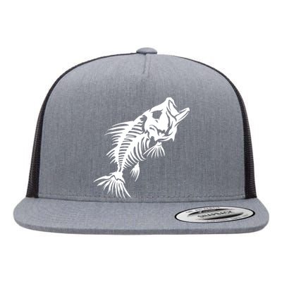 Dead Fish Skeleton X-Ray Flat Bill Trucker Hat