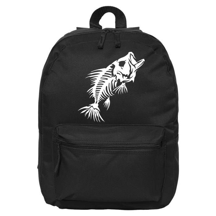Dead Fish Skeleton X-Ray 16 in Basic Backpack