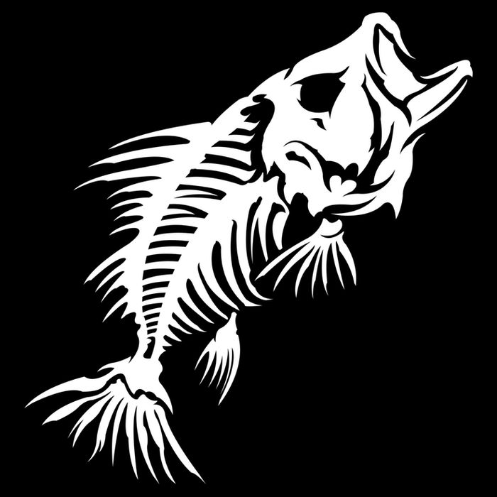 Dead Fish Skeleton X-Ray 16 in Basic Backpack