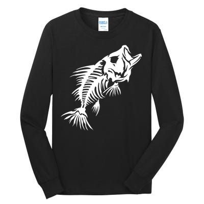 Dead Fish Skeleton X-Ray Tall Long Sleeve T-Shirt