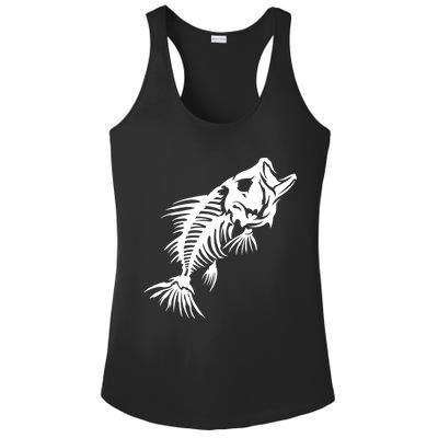Dead Fish Skeleton X-Ray Ladies PosiCharge Competitor Racerback Tank