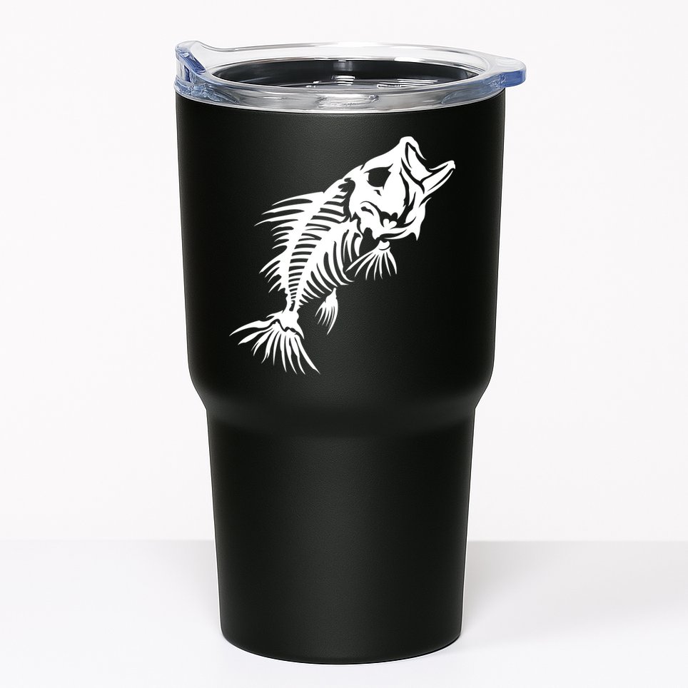 Dead Fish Skeleton X-Ray Tumbler