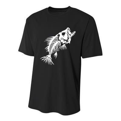Dead Fish Skeleton X-Ray Youth Performance Sprint T-Shirt