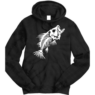 Dead Fish Skeleton X-Ray Tie Dye Hoodie