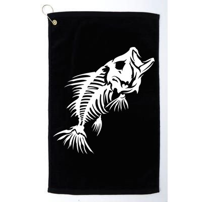 Dead Fish Skeleton X-Ray Golf Towel