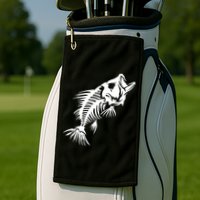 Dead Fish Skeleton X-Ray Golf Towel