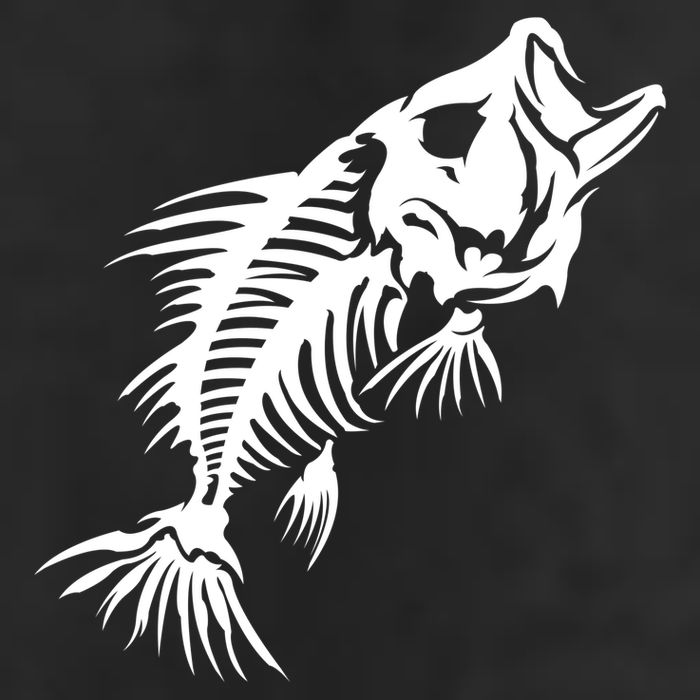 Dead Fish Skeleton X-Ray Golf Towel