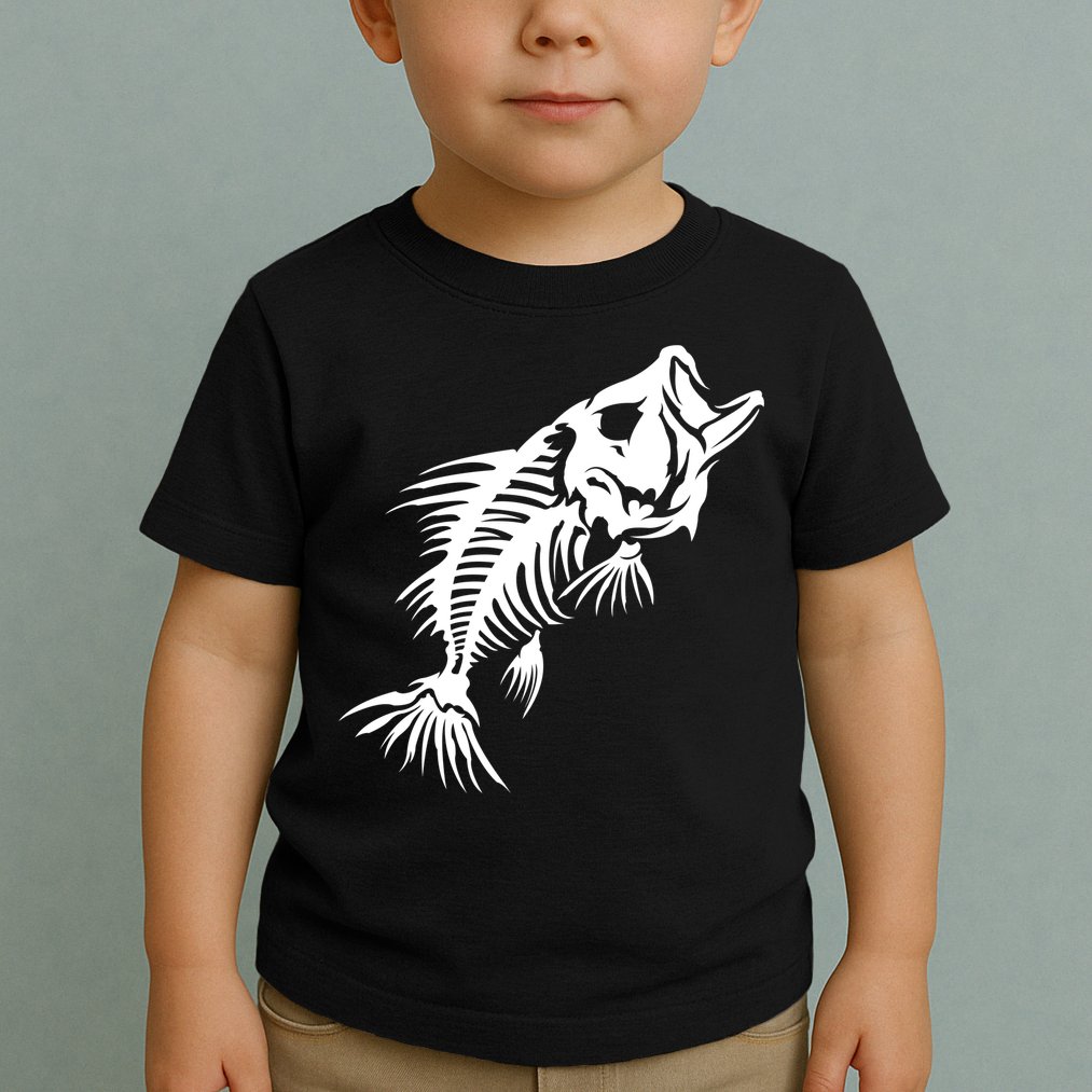 Dead Fish Skeleton X-Ray Toddler T-Shirt