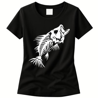 Dead Fish Skeleton X-Ray Womens T-Shirt