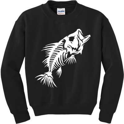 Dead Fish Skeleton X-Ray Kids Sweatshirt
