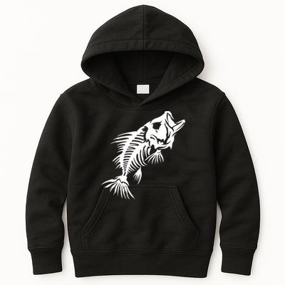 Dead Fish Skeleton X-Ray Kids Hoodie