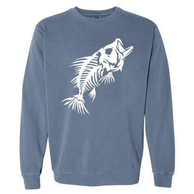 Dead Fish Skeleton X-Ray Garment-Dyed Sweatshirt