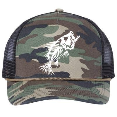 Dead Fish Skeleton X-Ray Retro Rope Trucker Hat Cap