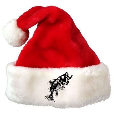 Dead Fish Skeleton X-Ray Premium Christmas Santa Hat