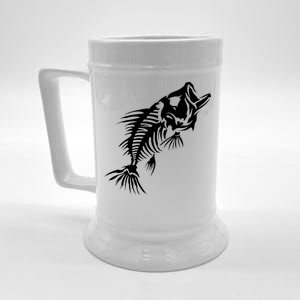 Dead Fish Skeleton X-Ray Beer Stein