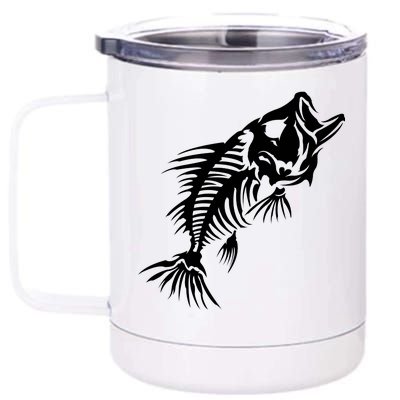 Dead Fish Skeleton X-Ray 12 oz Stainless Steel Tumbler Cup