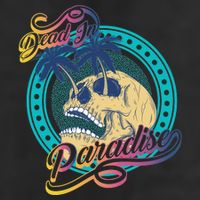 Dead In Paradise Tropical Skull Adult Drive Performance Visor