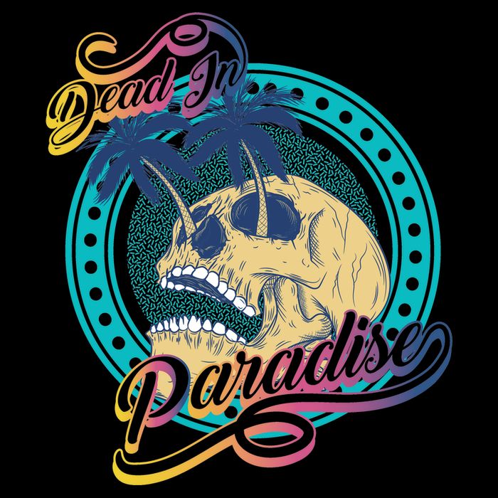 Dead In Paradise Tropical Skull Mug