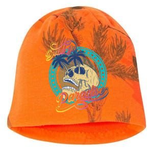 Dead In Paradise Tropical Skull Kati - Camo Knit Beanie