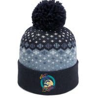 Dead In Paradise Tropical Skull The Baniff Cuffed Pom Beanie