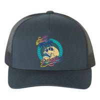 Dead In Paradise Tropical Skull Yupoong Adult 5-Panel Trucker Hat