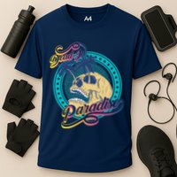 Dead In Paradise Tropical Skull Cooling Performance Crew T-Shirt