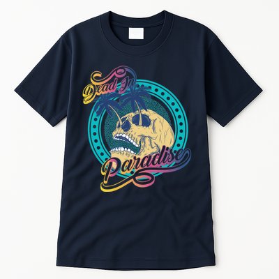 Dead In Paradise Tropical Skull Tall T-Shirt