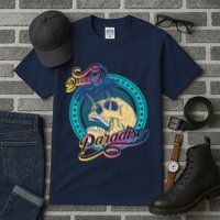 Dead In Paradise Tropical Skull Tall T-Shirt