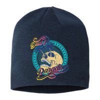 Dead In Paradise Tropical Skull Sustainable Beanie