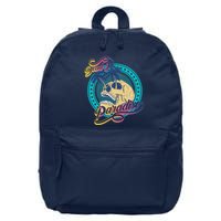 Dead In Paradise Tropical Skull 16 in Basic Backpack