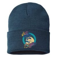 Dead In Paradise Tropical Skull Sustainable Knit Beanie