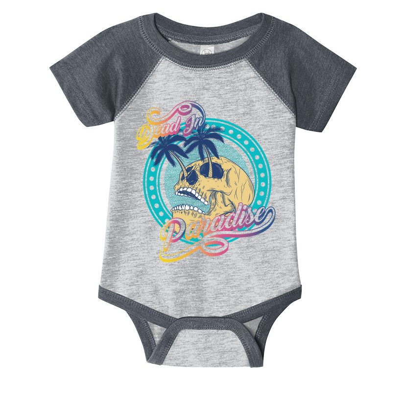 Dead In Paradise Tropical Skull Infant Baby Jersey Bodysuit