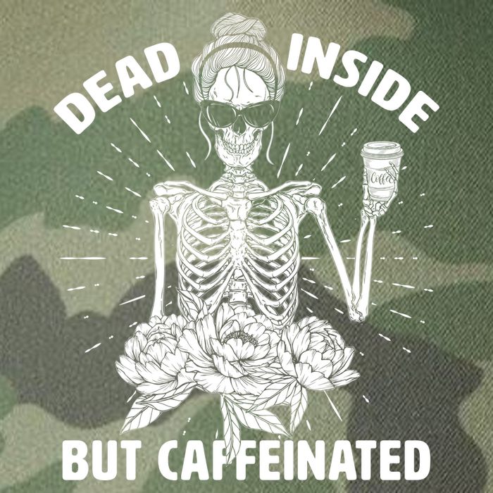 Dead Inside But Caffeinated Legacy Tie Dye Trucker Hat