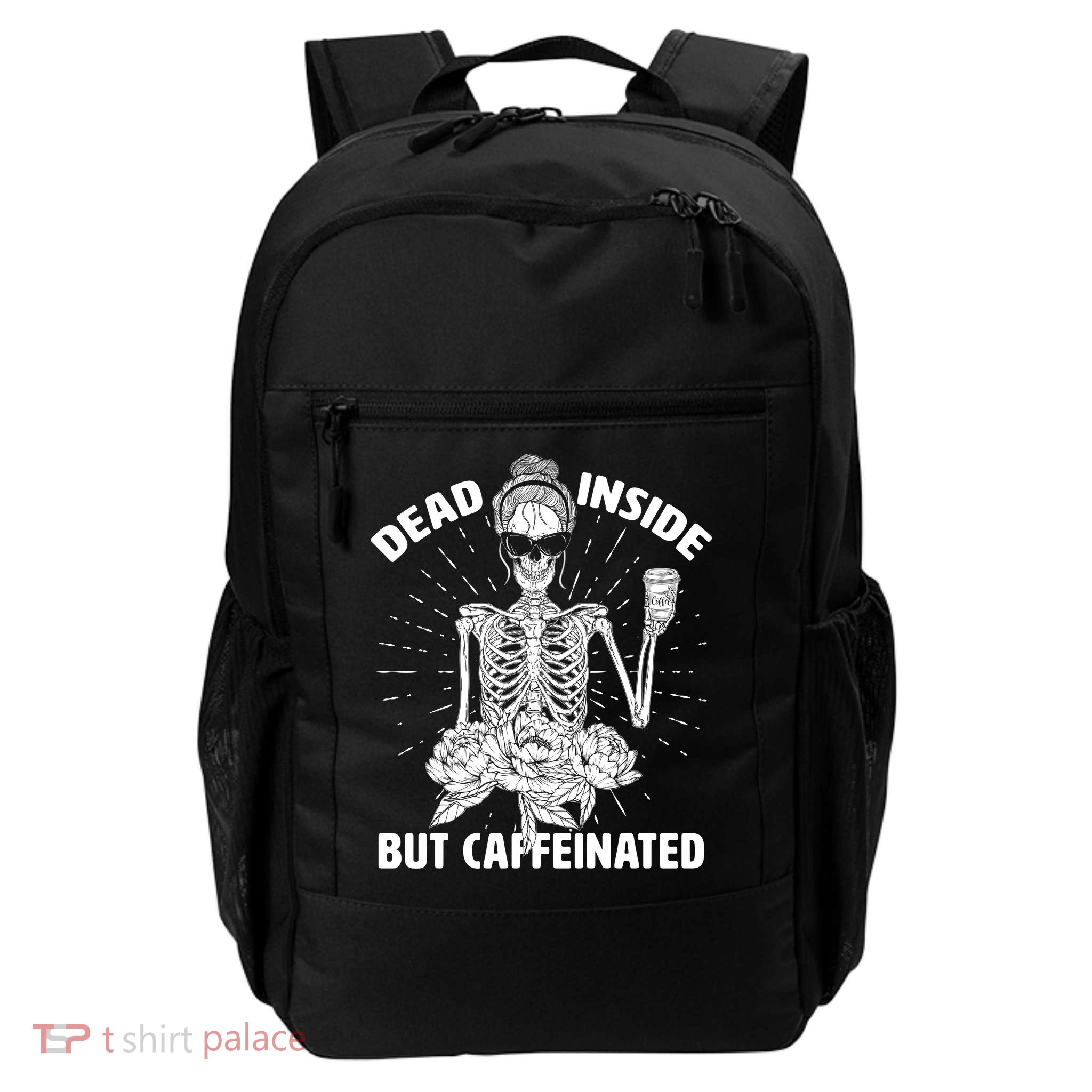 Dead Inside But Caffeinated Backpack